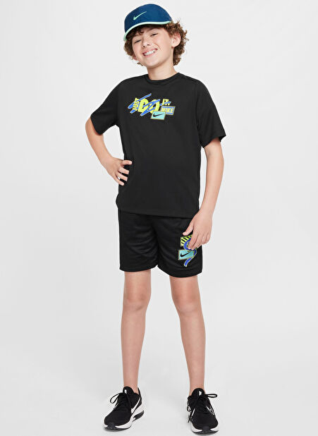 Nike Siyah Erkek Forma FZ5315-010-B NK DF MULTI SS TOP -1