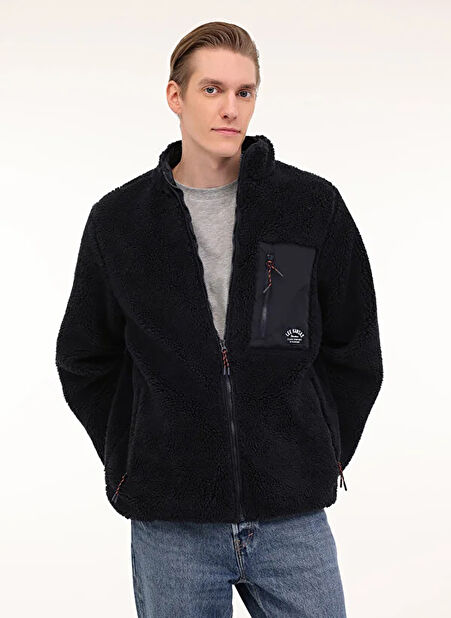 Lee Relaxed Lacivert Erkek Ceket L242446410 Sherpa Ceket -1