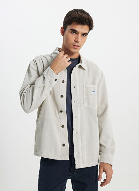 Lee Relaxed Bej Erkek Ceket L67R4033524 Bej Kadife Ceket -1
