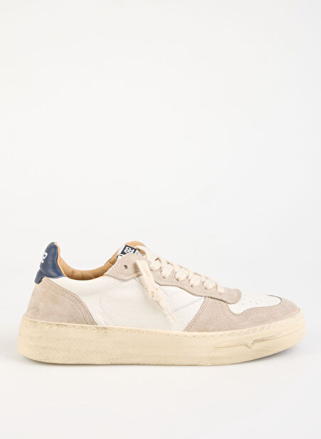 4B12 Beyaz - Bej Erkek Sneaker HYPER -1