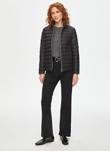 Faik Sönmez Normal Bel Slim Fit Siyah Kadın Pantolon B00046-1 -1