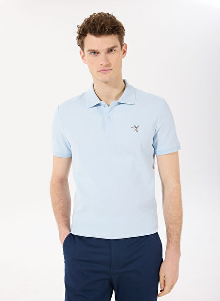Mavi Erkek Basic %100 Pamuk Polo T-Shirt F5SM-TST 2779 -1