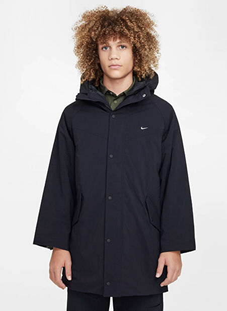 Nike Siyah Erkek Çocuk Yağmurluk FV8040-010-K NSW METRO GRND PARKA -1