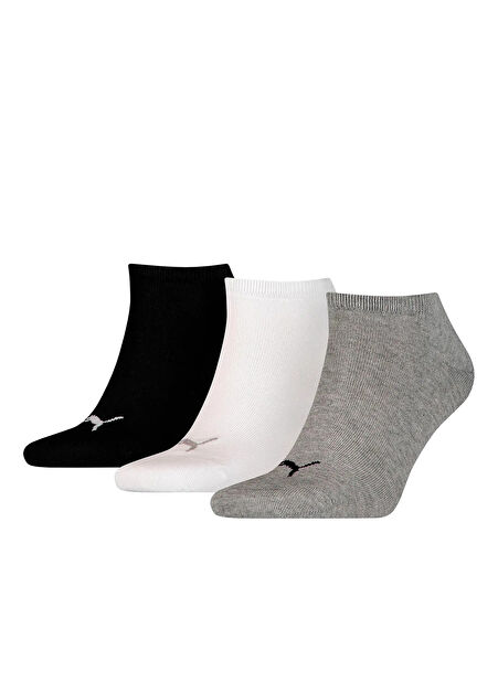 Siyah - Gri - Beyaz Kadın Baskılı Çorap 90680715 PUMA UNISEX SNEAKER PLAIN -1