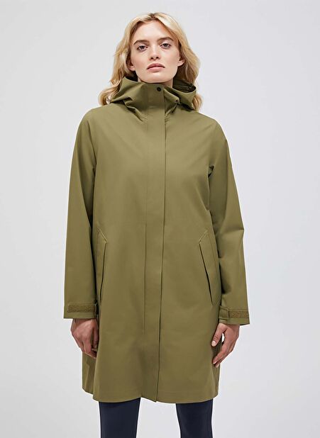 M Cloudburst Coat Haki Fermuarlı Yaka Normal Kalıp Erkek Ceket -1
