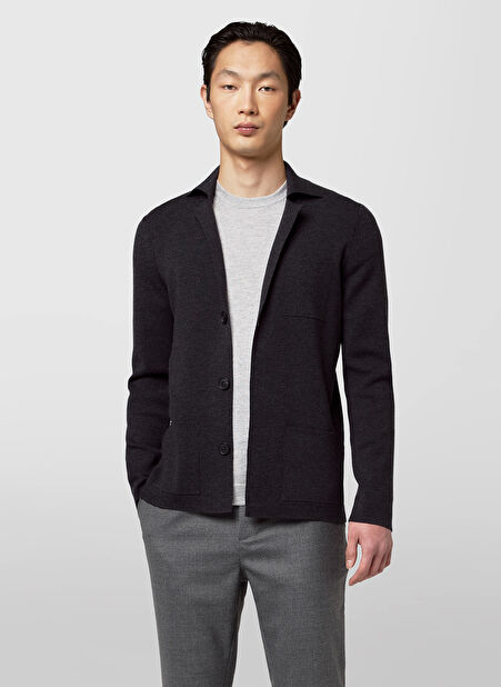 Alpha Studio Slim Fit Antrasit Erkek Ceket AU-7070N JACKET/COAT -1