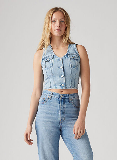 Levis Mavi Kadın Yelek BELLA DENIM CORSET I WILL -1