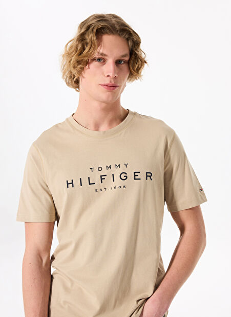 Tommy Hilfiger Koyu Haki Erkek T-Shirt MW0MW37448RBT -1