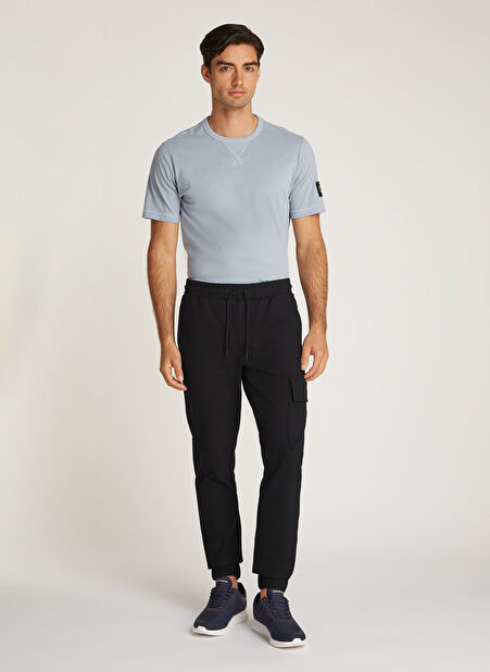 Calvin Klein Jeans Rahat Siyah Erkek Eşofman Altı J30J326765BEH TECHNICAL HWK CARGO -1