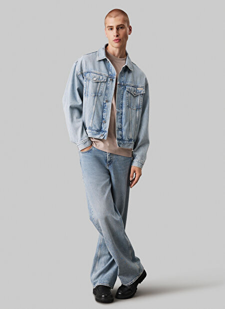 Calvin Klein Jeans Erkek Denim Ceket J30J3265561AA RELAXED DENIM JACKET -1