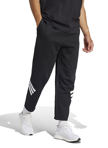 adidas JD4889 M FI POCKET PT Siyah Lastikli Bel Loose Fit Düz Erkek Eşofman Altı -1
