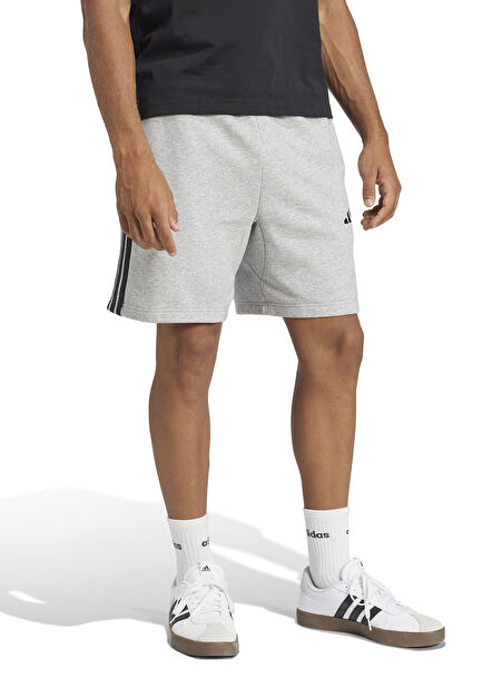 adidas JE6419 M 3S FT SHO Gri Lastikli Bel Regular Fit Düz Erkek Şort -1