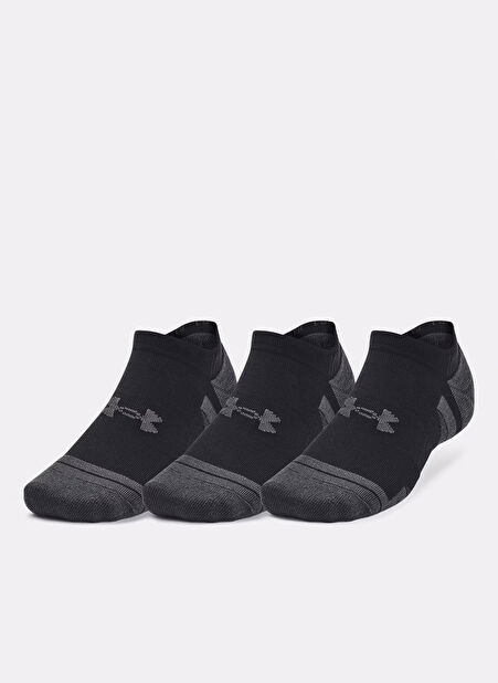 1379503-001 UA Performance Tech 3pk Siyah Unisex Çorap -1