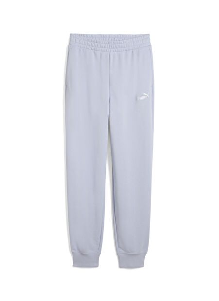 68245947 ESS Small No. 1 Logo Comfo Açık Mavi Lastikli Bel Regular Fit Kadın Eşofman Altı -1