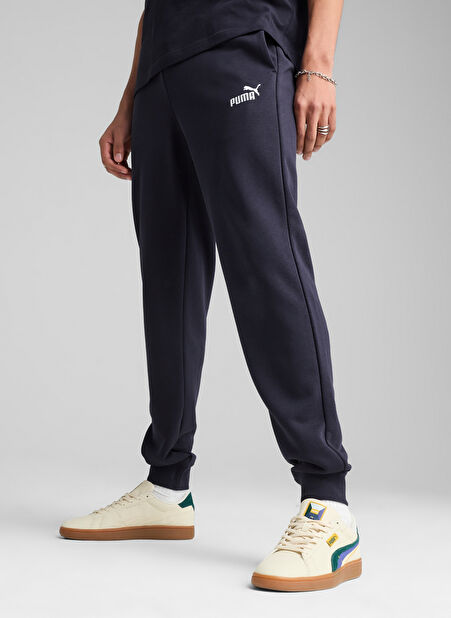 68260816 ESS No. 1 Logo Sweatpants Siyah - Beyaz Erkek Lastikli Bel Regular Fit Eşofman Altı -1