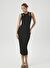 Halter Yaka Midi Elbise
