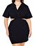 Plus Size Cutout Mini Elbise
