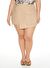 Plus Size Mini Kargo Şort Etek