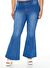Plus Size High-Rise Flare Jean Pantolon