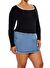 Plus Size Kare Yaka Bluz