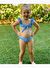 Mavi Puantiyeli Bikini