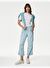 Lyocell™ Straight Leg Crop Kargo Pantolon