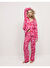 Regular Fit Desenli Uzun Kollu Pijama Üstü