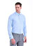Mavi Slim Fit Desenli 100% Pamuk Slim Yaka Manşetli Uzun Kol Klasik Gömlek