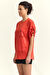 ZU T-SHIRT TOP - DAMASK