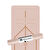 Rebuwo Hizalamalı 5mm Kaydırmaz Doğal Kauçuk Yoga Matı Pilates Mat 183 X 68 Cm Soft Pembe