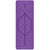 Rebuwo Hizalama Tasarım 5mm Kauçuk Mat Kaydırmaz Yoga Mat Pilates Mat Mor