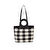 ALLBYB Polka Plaid Siyah - Beyaz Çapraz Çanta