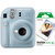 Fujifilm İnstax Mini 12 Fotoğraf Makinesi+Askı+Pil +10’lu Film  (mavi)