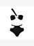 Lovekini Caroline Black Bikini With Sea Shell Accessory