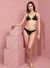 Lovekini Amora Black Bikini With Gold Embroidery Details