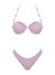 Lovekini Diana Pink Bikini With Real Pearl Details