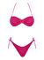 Lovekini Emma Pink Bikini With Rose Gold Belt Buckle Accessory