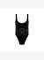Lovekini Emily Black Kids Swimsuit With Rose Gold Belt Buckle Accessory