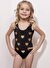 Lovekini Amora Black Kids Swimsuit With Gold Embroidery Details