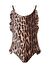 Lovekini Ava Leopard Pattern Kids Swimsuit With Ruffle Details