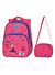 WaddellBag Kız Çocuk Pembe Balerin Baskılı İlkokul Sırt Çantası Üç Gözlü Çanta Seti