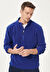 Erkek Saks Anti-Pilling Tüylenme Yapmayan Standart Fit Dik Yaka Polar Sweatshirt