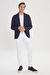 Erkek Lacivert Slim Fit Dar Kesim Mono Yaka Casual Ceket