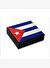 Cuban Flag Desen Puro Kutusu Humidor İçi Magnetli Siyah 20s