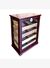 Gastro Camlı 4 Raflı Puro Kutusu Humidor Kabinet Kahve 200's