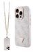 Guess Strass iPhone 16 Pro Uyumlu 4G Desenli Vücut Askılı Kılıf