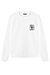 Kırık Beyaz Paraguay Nakışlı Yuvarlak Yaka  Sweatshirt