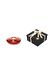 Kırmızı Golden Glow Cam Mumluk ve Tealight Seti (Dekoratif Sıvama Kutulu) 