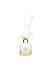 130 ml Beyaz Cam Şişe Seramik Çiçek Taş Bambu Çubuklu White Jasmine Oda Kokusu