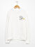 Turkish Dictionary Ekru Unisex Çocuk Baskılı Sweatshirt BRAIN D1 
